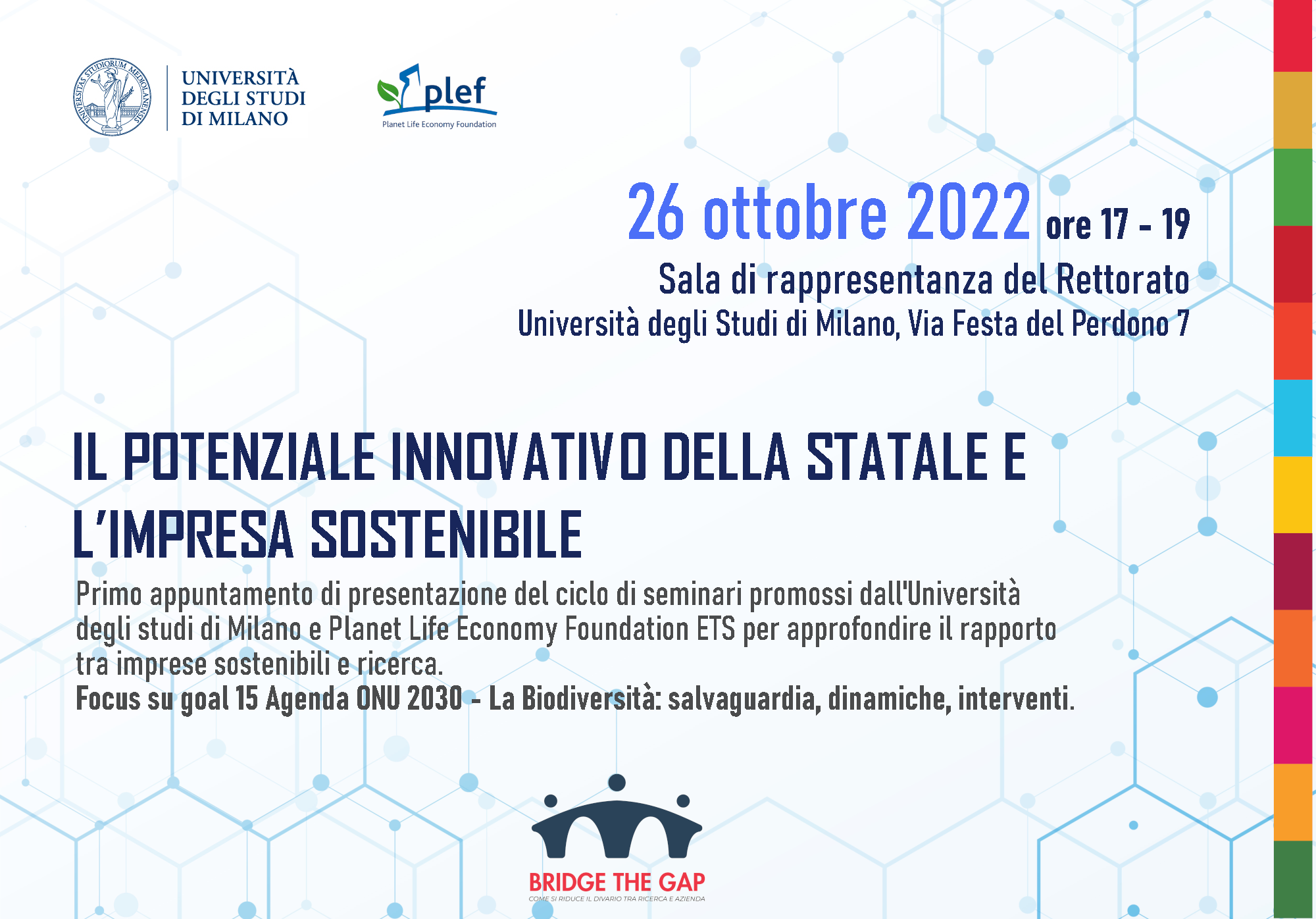 PLEF - Il potenziale innovativo della Statale di Milano e l'Impresa sostenibile 