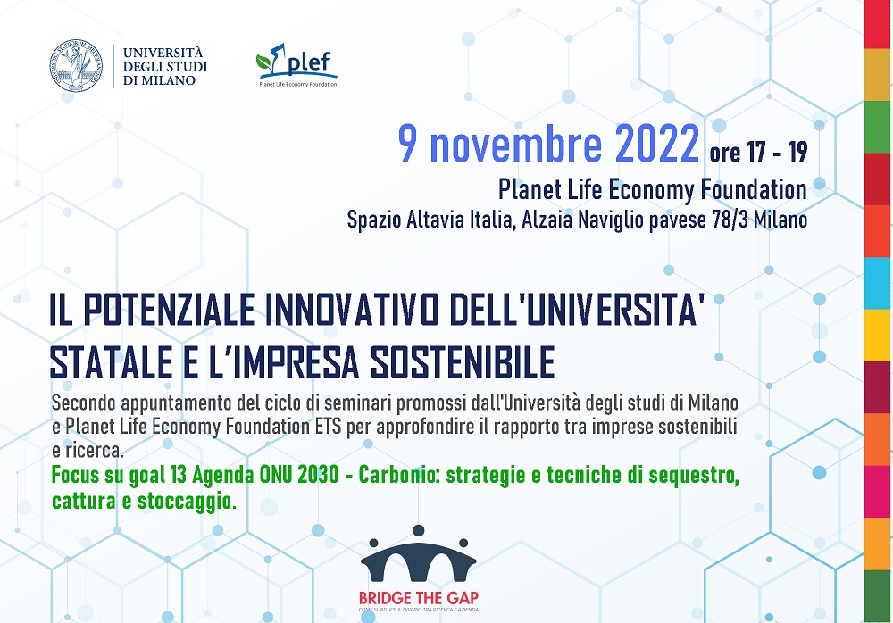 PLEF - 2° Incontro Ciclo Seminari PLEF - UNIMI: Focus sul Carbonio (SDG 13) 