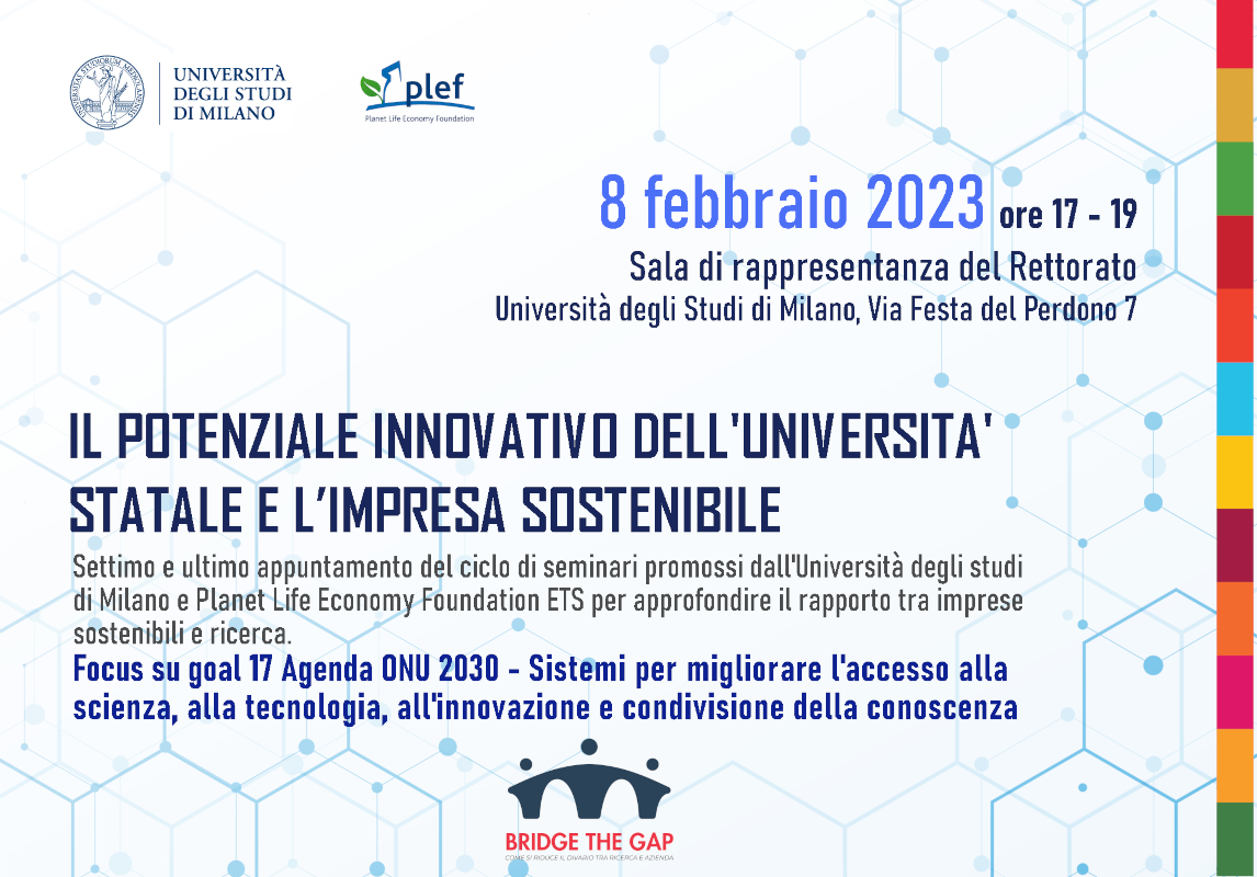 PLEF - 7° Incontro Ciclo Seminari PLEF - UNIMI: Focus sui sistemi di accesso e condivisione della Conoscenza (SDG 17)