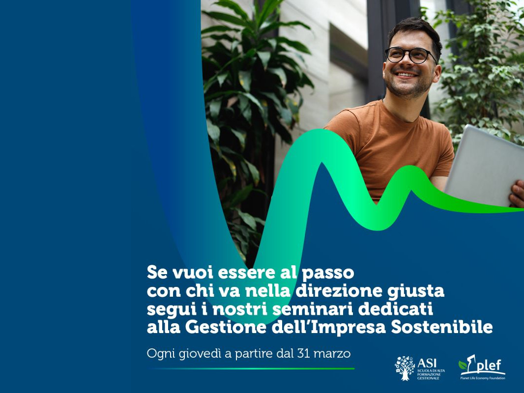 PLEF - PLEF - Ripartono i seminari dell'Accademia della Sostenibilità d'Impresa