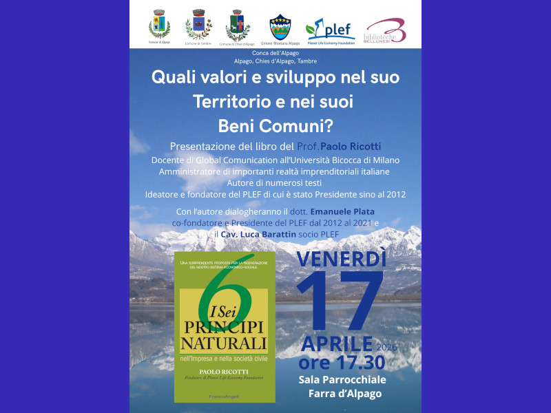 PLEF - Conca dell'Alpago. Quali valori e sviluppo nel suo Territorio e nei suoi Beni Comuni?