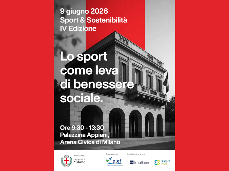 PLEF - Sport&Sostenibilit&agrave; - IV&nbsp;Edizione: Lo sport come leva di benessere sociale