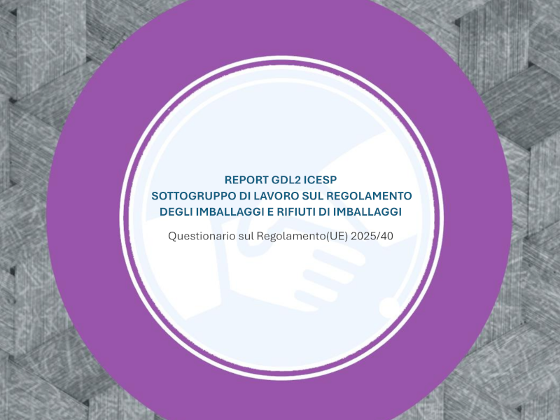 PLEF - Pubblicato il Report ICESP su Regolamento degli imballaggi e rifiuti di imballaggi